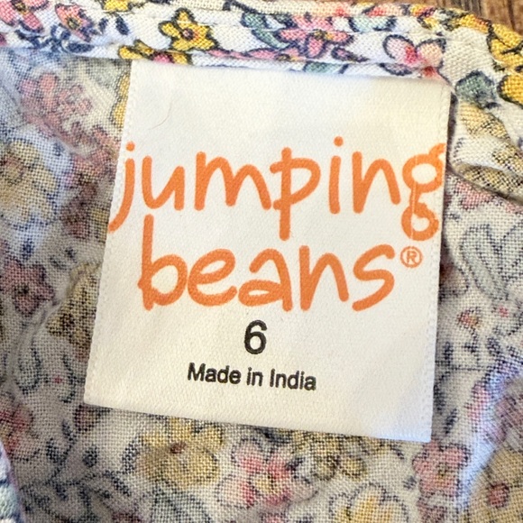 Jumping Beans BOHO Floral Kids Sz 6 Long Sleeve Dress -Multicolor. SUPER CUTE BC - Picture 2 of 5